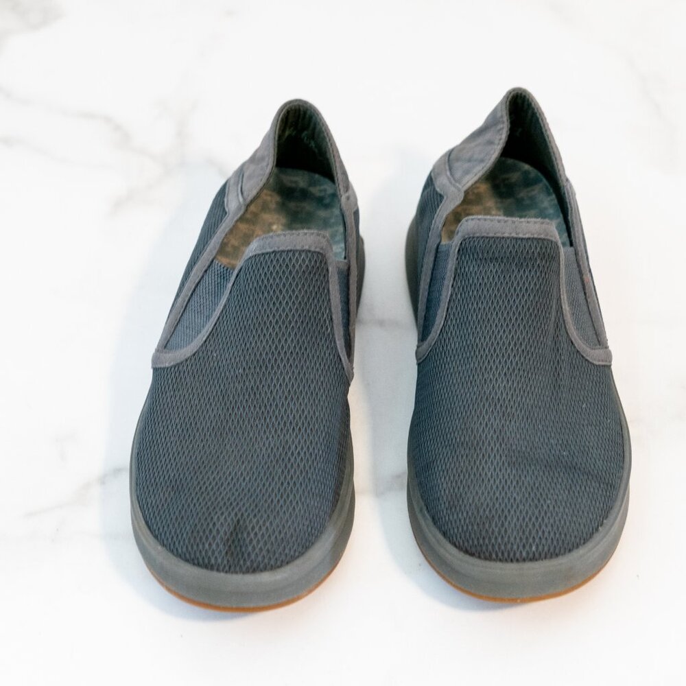 Olukai Ki’Ihele Gray Mesh Slip-On Sneakers - Picture 3 of 5